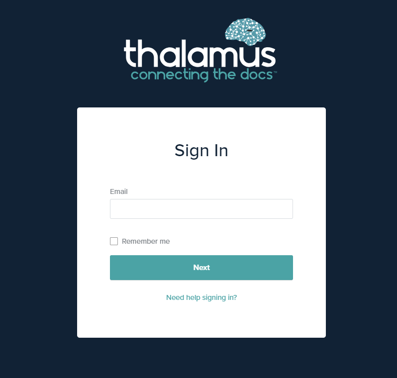 Thalamus Customer Service Step 1