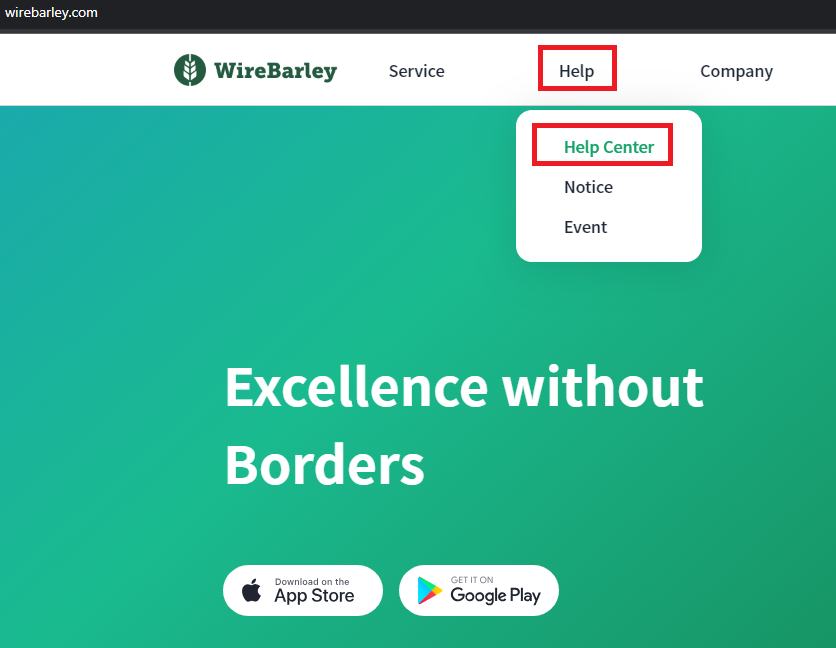 How to Contact WireBarley Customer Service Step 2