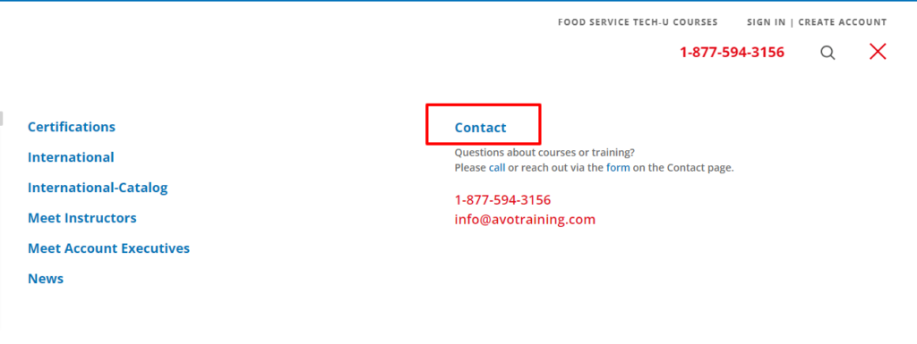 How to Contact Avo Customer Service Step 4